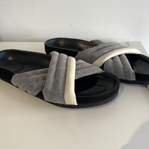 Isabel Marant padded criss-cross slides - Picture 2 of 6
